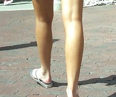 Mini skirt up skirt, spyed on the street