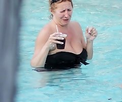 Wet bikinis wrapping sexy bodies