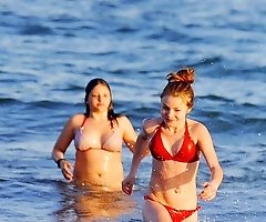 Cute bikini sluts play so erotically